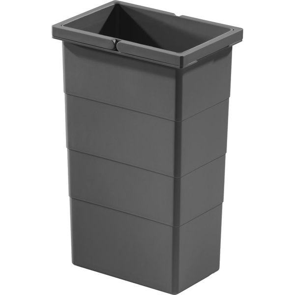 Hailo Cestino Interno 1224679 Grigio Scuro 8 L 242 X 138 X 350 Mm 2 Maniglie-image