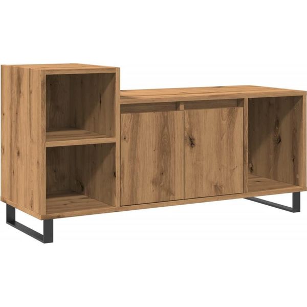 Vidaxl Mobile Tv In Rovere Artisan 100X35X55 Cm Materiale A Base Di Legno-image