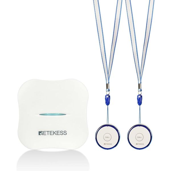 Retekess TH011-TH013 Pulsante Di Chiamata Di Emergenza Wifi Per Anziani Sul Telefono Cellulare, Pulsante Di Allarme Per Anziani, Batteria Ricaricabile, Per Pazienti Anziani-image