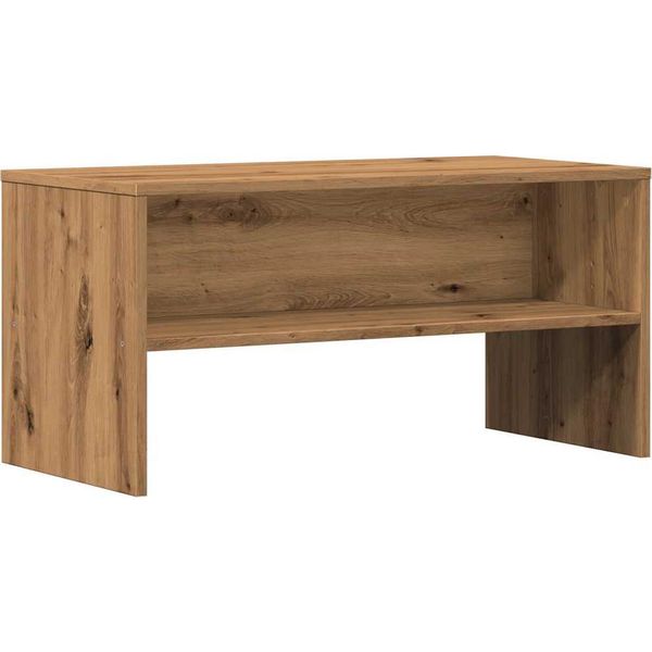 Mobile Tv In Rovere Artisan 80X40X40 Cm Materiale A Base Di Legno-image