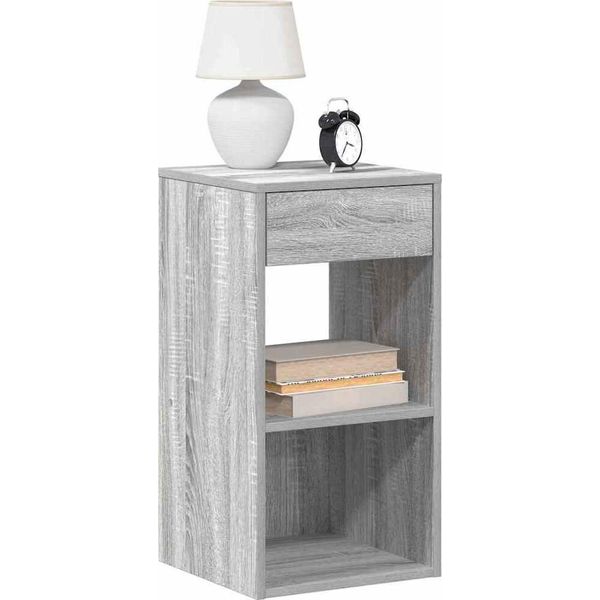 Comodini Semplici Con Cassetto 2 Pz. Grigio Sonoma 35X34X66,5 Cm - Comodini E Armadi DE1379795 1Pacco-image