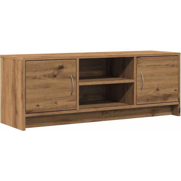 Mobile Tv Vidaxl Rovere Artigianale 102X30X37,5 Cm Materiale A Base Di Legno-image