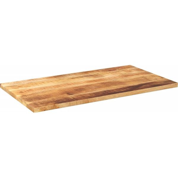 Vidaxl Piano Da Tavolo 100X60X3,8 Cm Rettangolare Legno Massiccio Grezzo Mango-image