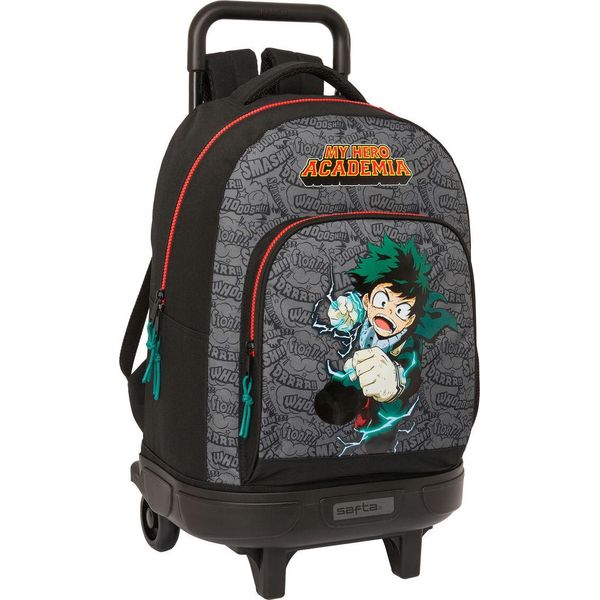 Zaino Scuola Con Ruote My Hero Academia Nero 33 X 45 X 22 Cm-image