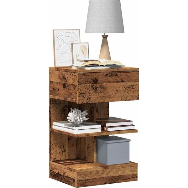 Best MöBel Comodino Effetto Legno Antico 40X35X65 Cm Materiale Legno - Comodini E Armadi Cloris New6227171 1Pacco-image
