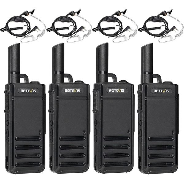 Retevis RB639 Radio, PMR446 Radio Portatile Mini Con Cuffie, USB-C, Clone Wireless, Squelch, Vox Walkie Talkie Professionale Per Ristoranti-image