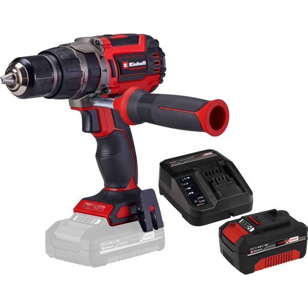 Einhell Professional Trapano Avvitatore A Percussione A Batteria TP-CD 18/70 Li-I Bl Kit (1X 4,0 Ah)-image