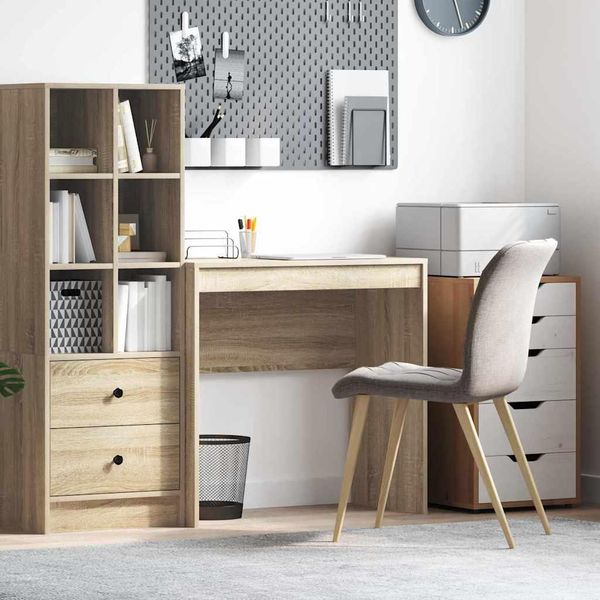 Maison Exclusive - Scrivania In Rovere Sonoma 80 X 40 X 76 Cm-image