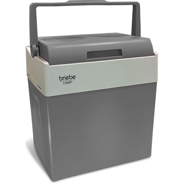Briebe CF1153 Box Refrigerante Elettrico Portatile, 28 Litri, 12V Per Auto E 220V Grigio-image