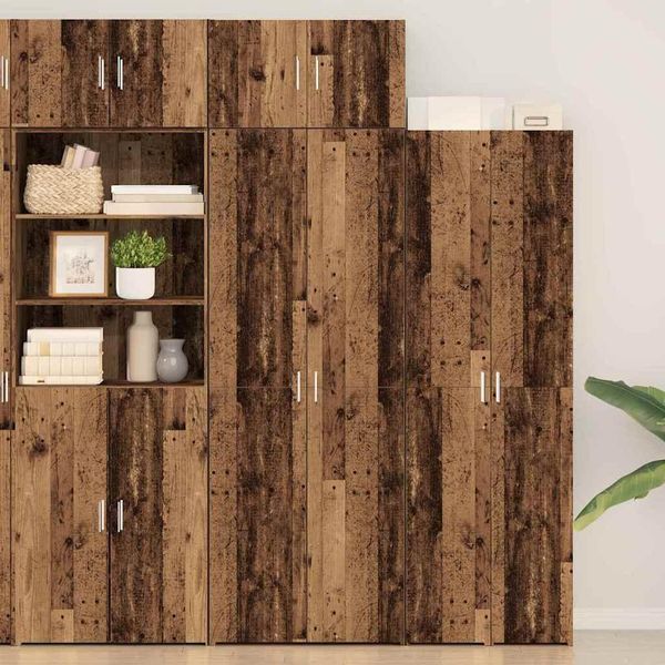 Vidaxl Mobile Da Bagno In Legno Recuperato 70 X 42,5 X 225 Cm Materiale A Base Di Legno-image
