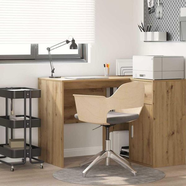 Maison Exclusive - Scrivania In Rovere Artigianale 102 X 50 X 75 Cm Materiale Ligneo-image
