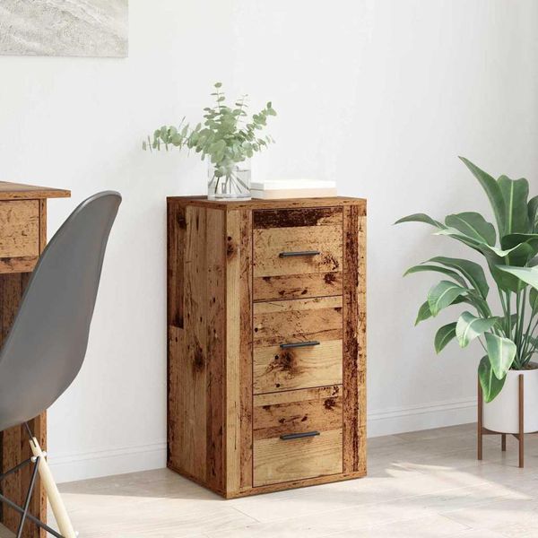 Maison Exclusive - Credenza Con Cassetti Legno Antico 40 X 33 X 70 Cm Materiale Ligneo-image