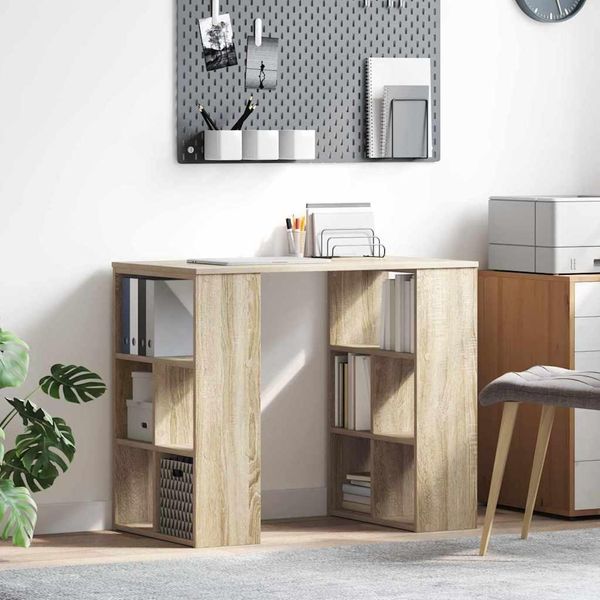 2025 Moderne BüRomöBel - Scrivania Sonoma Rovere 90 X 50 X 75 Cm Materiale Legno - Scrivanie,Design 6106367 1Pacco-image