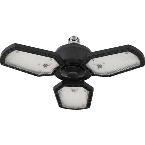 Osram Highbay Blade, Lampada Da Soffitto In Nero, Alluminio, Con Ali Luminose Regolabili, Offre 60 W O 6500 Lm In Bianco Neutro Con 4000 K, Filettatura A Vite E27, Diametro 337,5 Mm, IP20-image