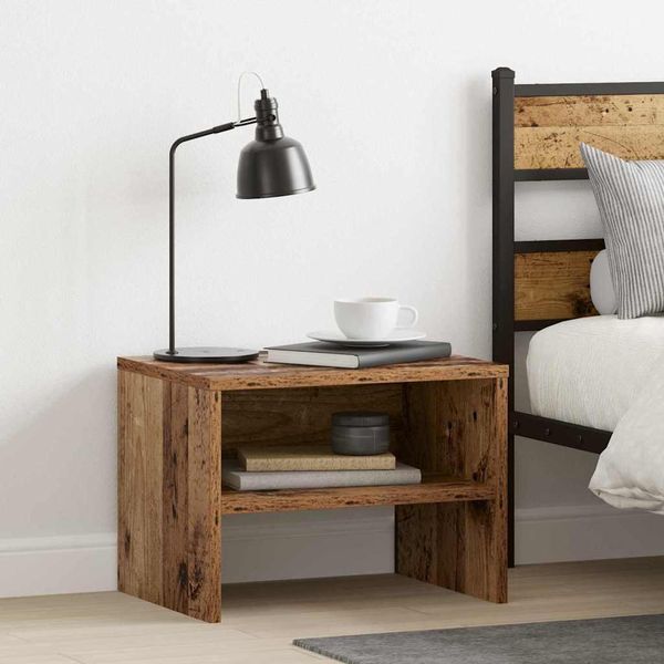 Maison Exclusive - Comodino 2 Pezzi Legno Antico 40 X 40 X 30 Cm Materiale Ligneo-image