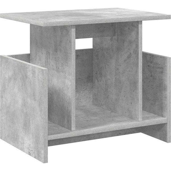 Vidaxl Supporto Tv Grigio Cemento 50 X 35 X 45 Cm Materiale A Base Di Legno-image