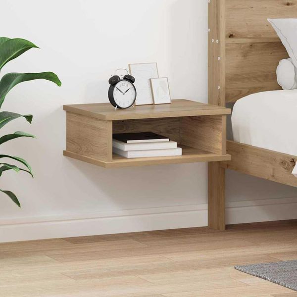Maison Exclusive - Comodino In Rovere Artigianale 40 X 31 X 15 Cm Materiale Ligneo-image