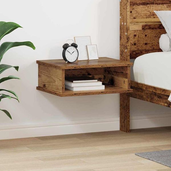 Vidaxl Comodino In Legno Recuperato 40 X 31 X 15 Cm Materiale A Base Di Legno-image