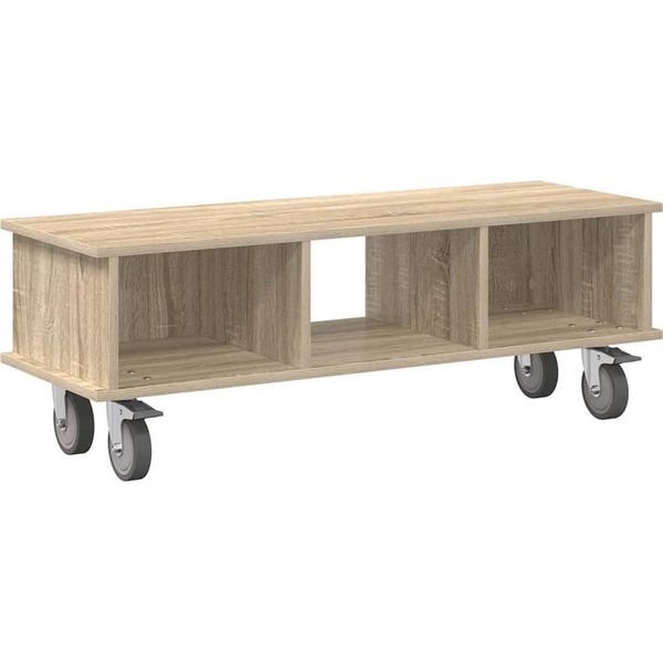 Syfax™ Supporto Tv Rovere Sonoma 100 X 35 X 35 Cm Legno Multistrato-image