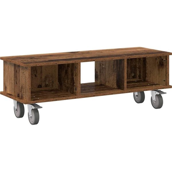 Syfax™ Supporto Tv Legno Vecchio 100 X 35 X 35 Cm Legno Multistrato-image