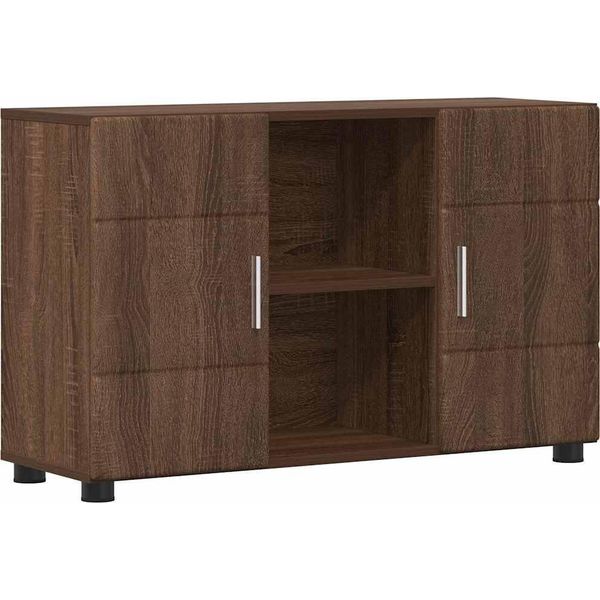 Syfax™ Credenza Rovere Marrone 88,5 X 30,5 X 55,5 Cm Legno Multistrato-image