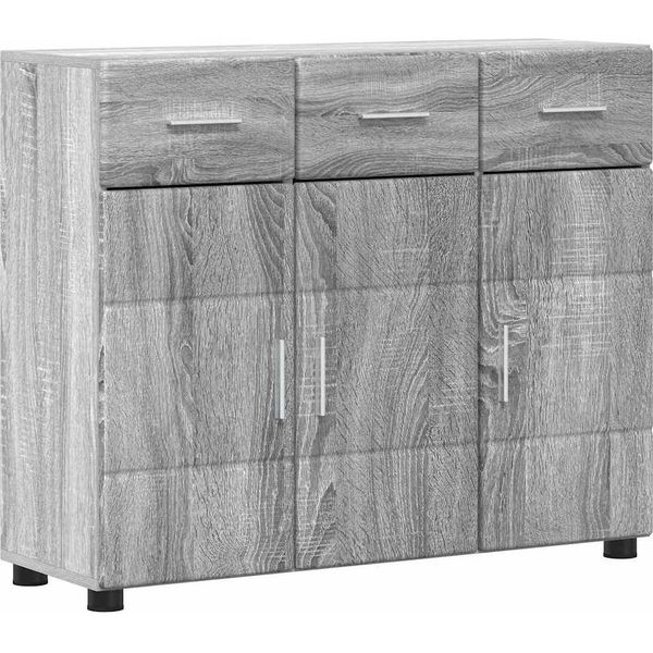Syfax™ Credenza Grigio Sonoma 88,5 X 30,5 X 73 Cm Legno Multistrato-image