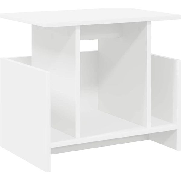 Syfax™ Supporto Tv Bianco 50 X 35 X 45 Cm Legno Multistrato-image