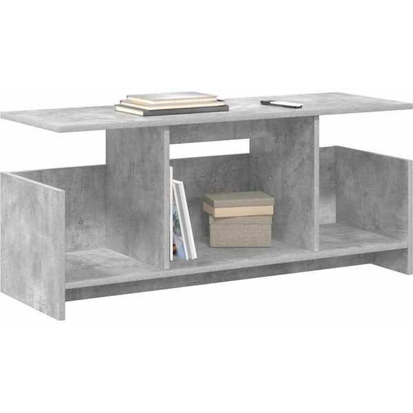 Vidaxl Porta Tv Grigio Cemento 102 X 35 X 45 Cm Materiale In Legno-image