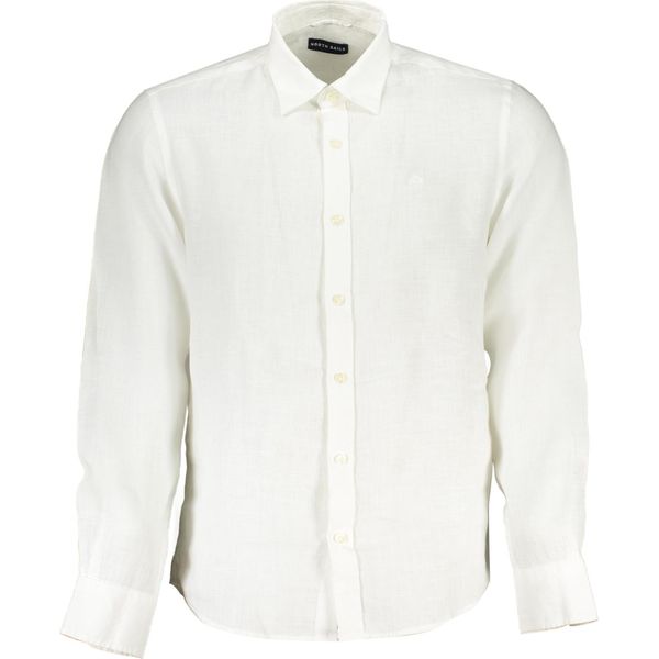 Camicia A Maniche Lunghe Con Colletto Italiano E Ricamo Del Logo : Taglia - S Taglia: S-image