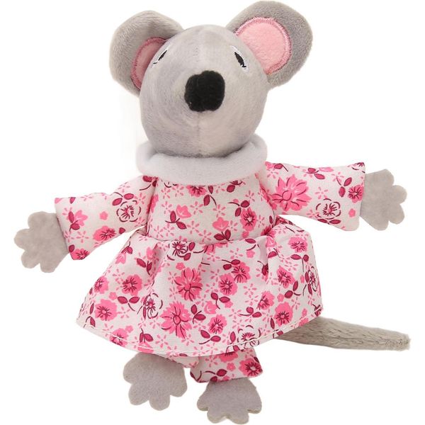 Catnip Mouse Cat Toy Pet Interactive Chew Bite Resistant Boredom Reduction Rosa-image