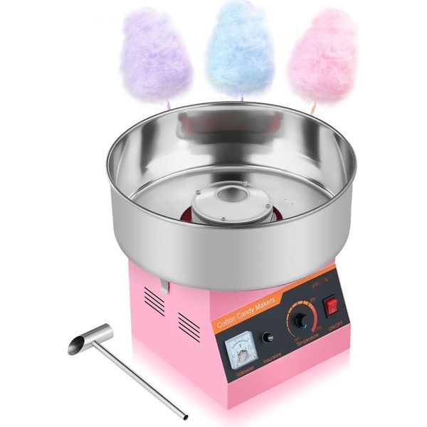 Macchina Elettrica Per Zucchero Filato 1Kw Commerciale - Macchina Per Zucchero Filato In Rosa - Macchina Per Zucchero Filato Potente-image