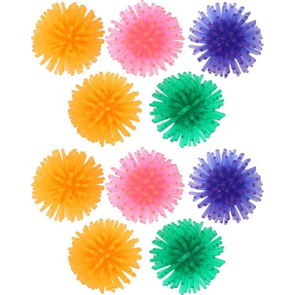 10 Pc Palla Colorata Portatile, Giocattolo Per Animali Domestici, Divertente Giocattolo Per Cani E Gatti In Tpr Per La Palla-image