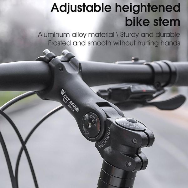 Regolabile Bicicletta Manubrio Stelo Variabile 60 Gradi Angolo In Lega Di Alluminio Bike Manubrio Riser Road Bike Anteriore Forcella Stelo Adattatore-image