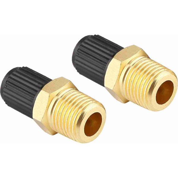 2Pcs 1/8" Npt Mpt Valvola Di Riempimento Serbatoio Compressore D'aria In Ottone"-image