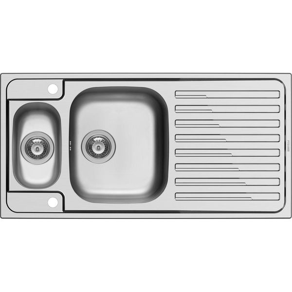 Pyramis Amaltia 1 1/2B 1D Lavello In Acciaio Inox Da Incasso 107145714-image