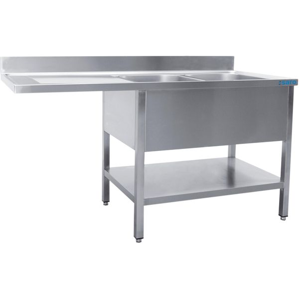 Lavello Saro Centro 2 Vasche Destra - L 1800 X P 600 Mm-image