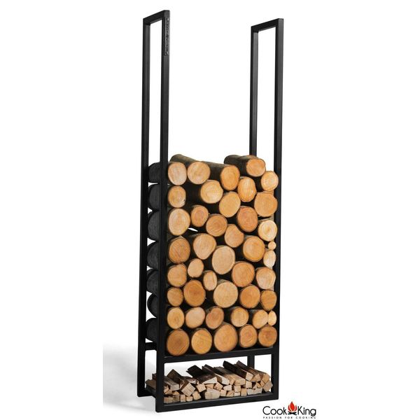 Rastrelliera Per Legna Da Ardere Atos In Acciaio Grezzo 40 X 120 Cm-image