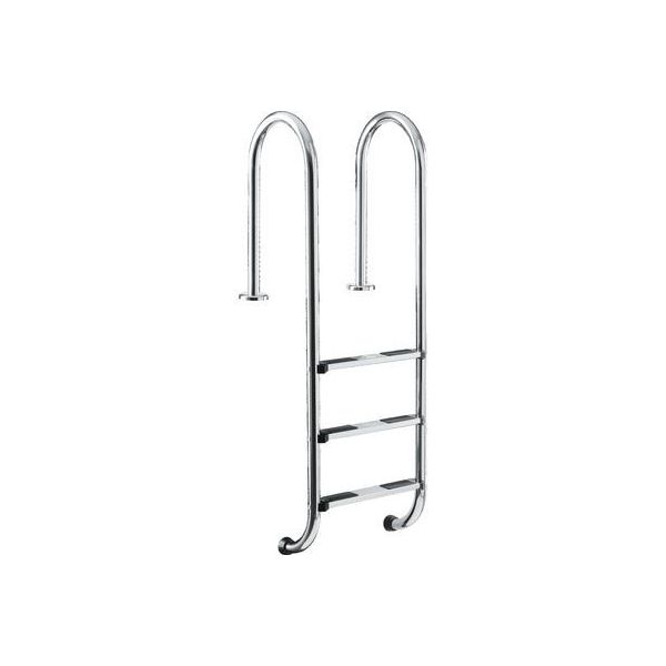 Gradini Stretti In Acciaio Inox Cf Per Piscine Interrate Con Una Profondità Di 100-120 Cm-image