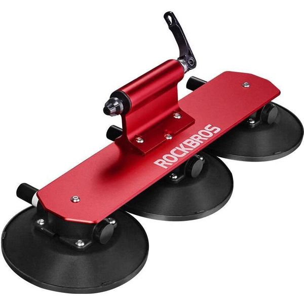 Rockbros Portabiciclette Con Ventose, Portabiciclette Da Tetto, Per 1 Bicicletta, Rosso-image
