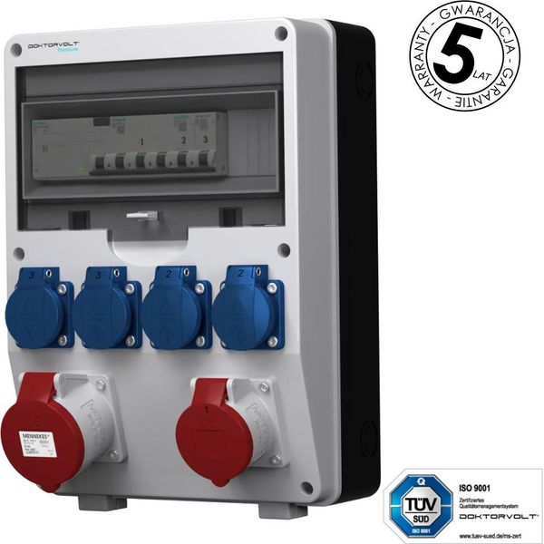 Distributore Di Potenza Ptd-S/Fi 32A 16A 4X230V Siemens E Mennekes Doktorvolt 4845-image