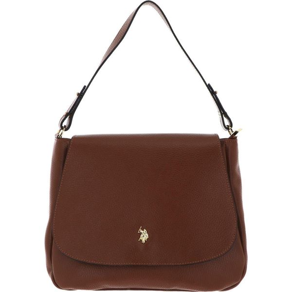 U.S. Polo Assn. Pelle Borsa A Tracolla Arlington Flap Crossbody Bag Tan Marrone-image