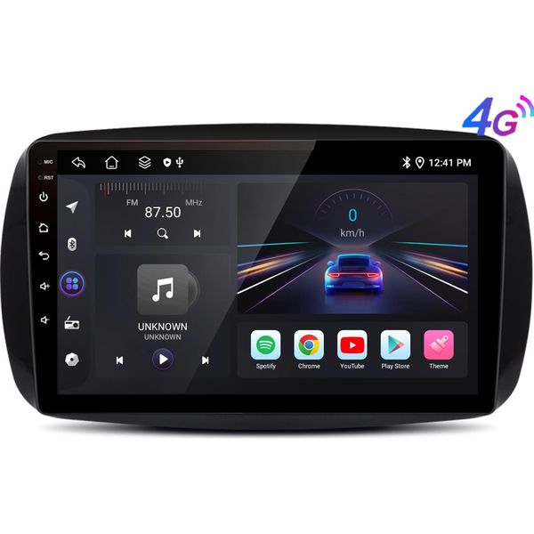 6+128G Carplay Navi Dab+ FüR Mercedes Benz Smart Forfour Fortwo 453 2015-2019 9''Android13 Gps AutoráDia Rds Swc Wifi Bt 4GSIM 8Kern-image