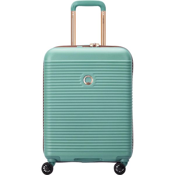 Delsey Paris Carrello Meteor 2.0 (Freestyle) 4 Double Rolls Cabin Trolley Slim Line 55 Mandel Turchese-image