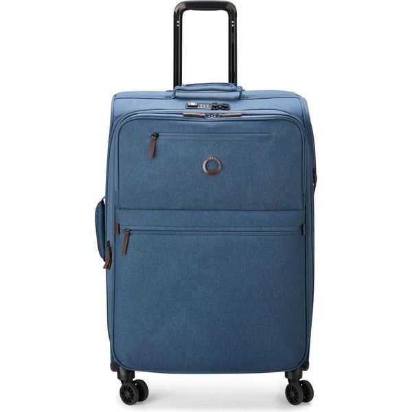 Delsey Paris Carrello Maubert 2.0 4 Double Rolls Expandable Trolley 69 Blue-image