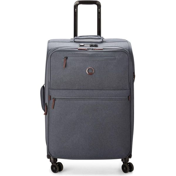 Delsey Paris Carrello Maubert 2.0 4 Double Rolls Expandable Trolley 69 Anthracite Antracite-image