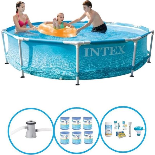 Telaio In Metallo Per Piscina Intex - Pacchetto Piscina - 305X76 Cm-image