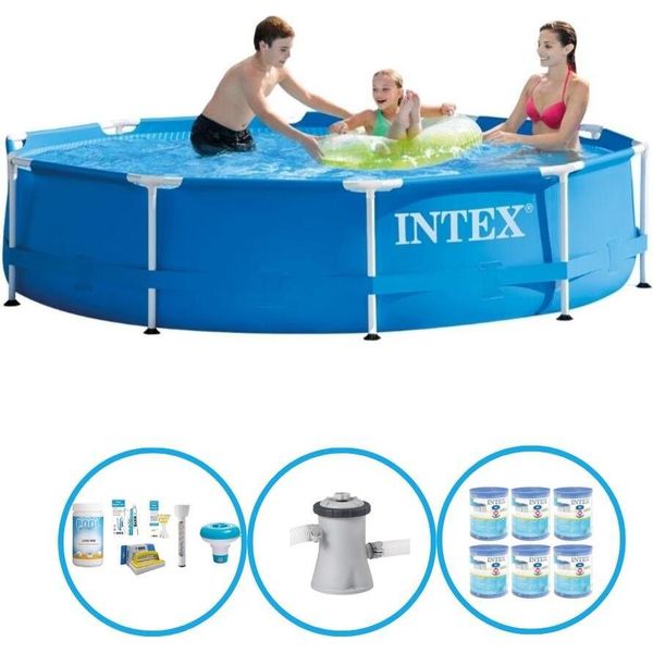 Telaio In Metallo Per Piscina Intex - Pacchetto Piscina - 305X76 Cm-image