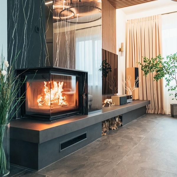 Inserto Per Caminetto In Ghisa Kratki Maja Deco Sinistro 8 Kw Ø 200-image