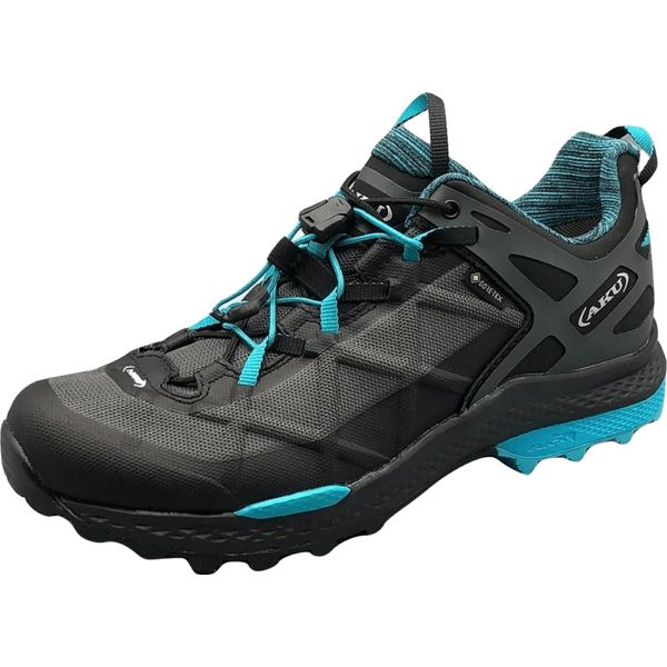 Aku Rocket Dfs Gtx Ws Nero/Turchese Scarpe Da Trekking Uk 4 - Eu 37-image