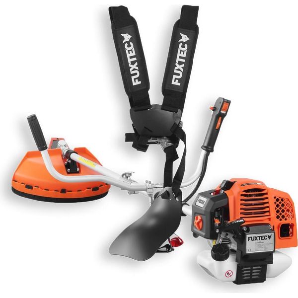 Decespugliatore A Benzina 2In1- Tagliabordi A Scoppio 162Cc Con Tracolla Fuxtec MS162-image
